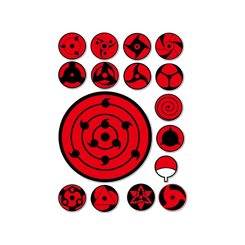 Laptop Accessories To Gift - Sharingan Eye Die-cut Sticker Set Waterproof