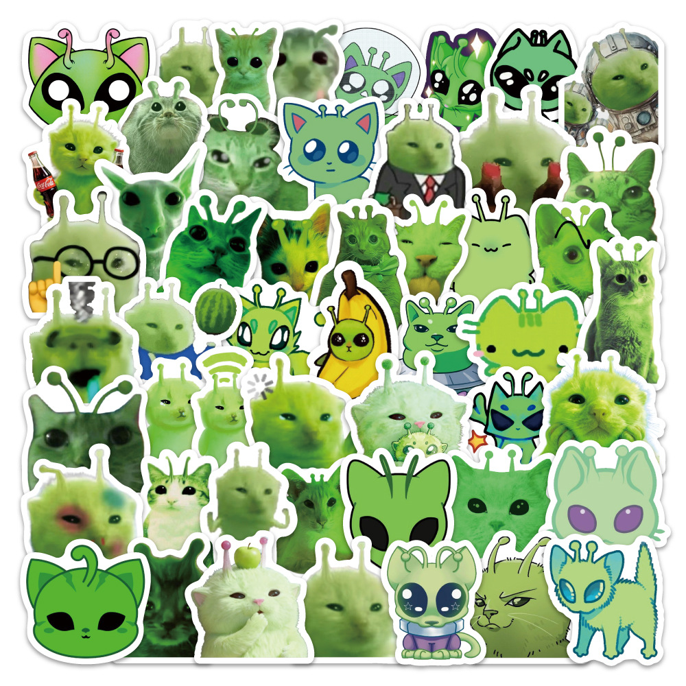 100pcs Fun Alien Cat Emoji Sti - Laptop Accessories To Gift recension och pris
