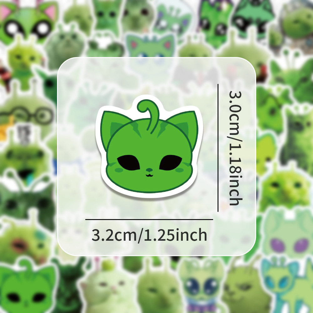 100pcs Fun Alien Cat Emoji Sti - Laptop Accessories To Gift recension och pris
