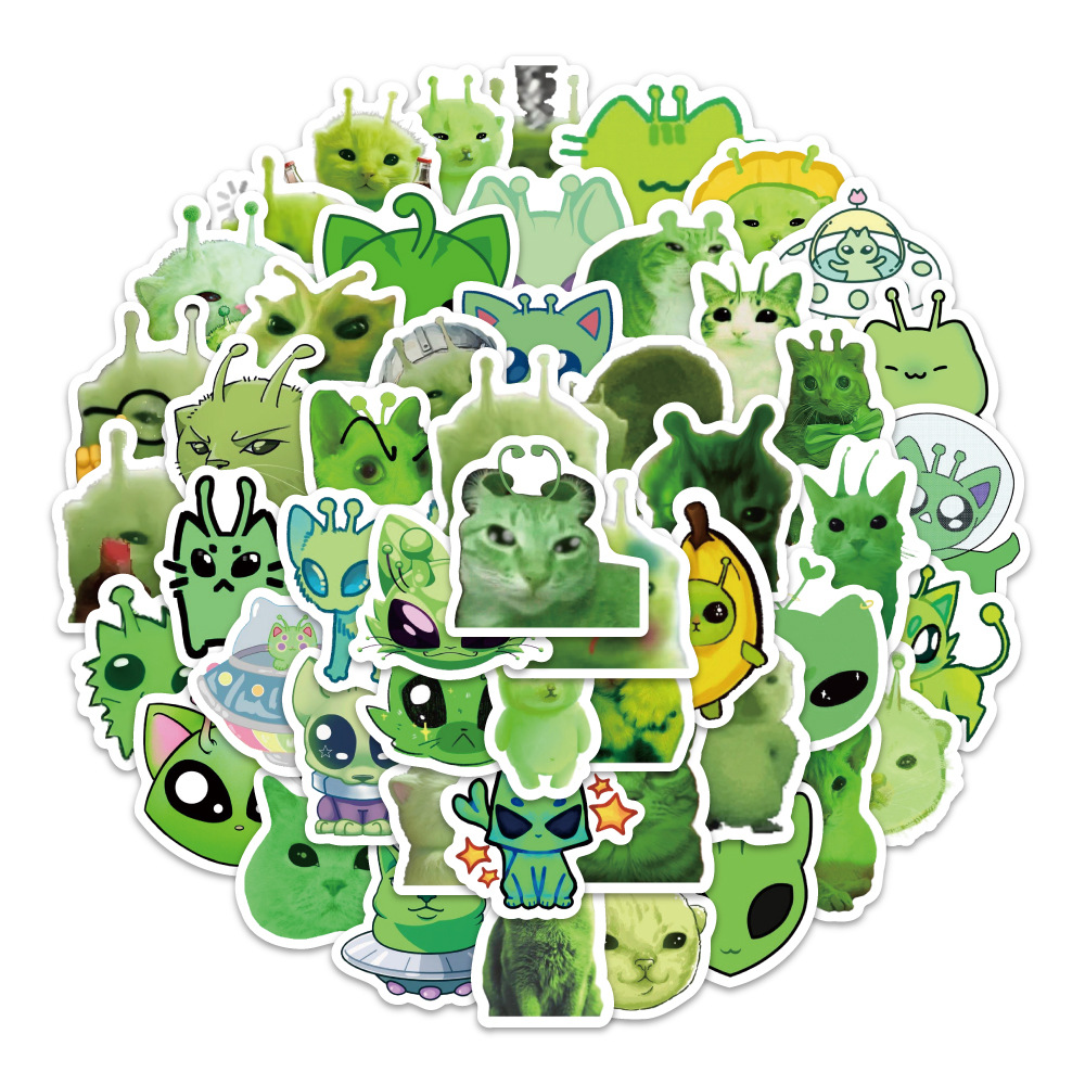 100pcs Fun Alien Cat Emoji Sti - Laptop Accessories To Gift recension och pris