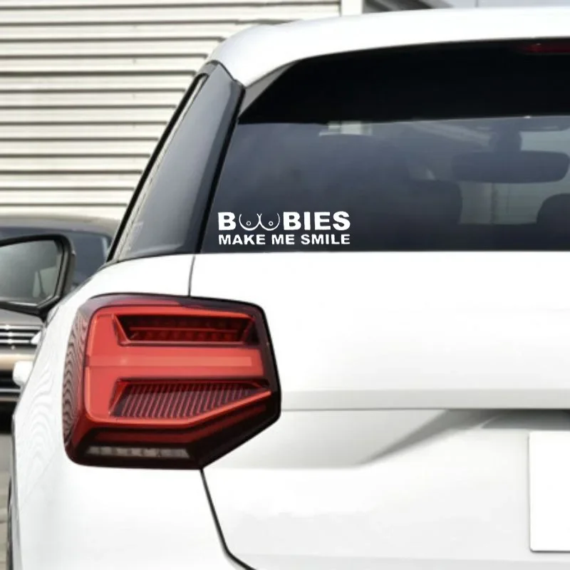 BOOBIES Make Me Smile Car Stic - Laptop Accessories Ideas recension och pris