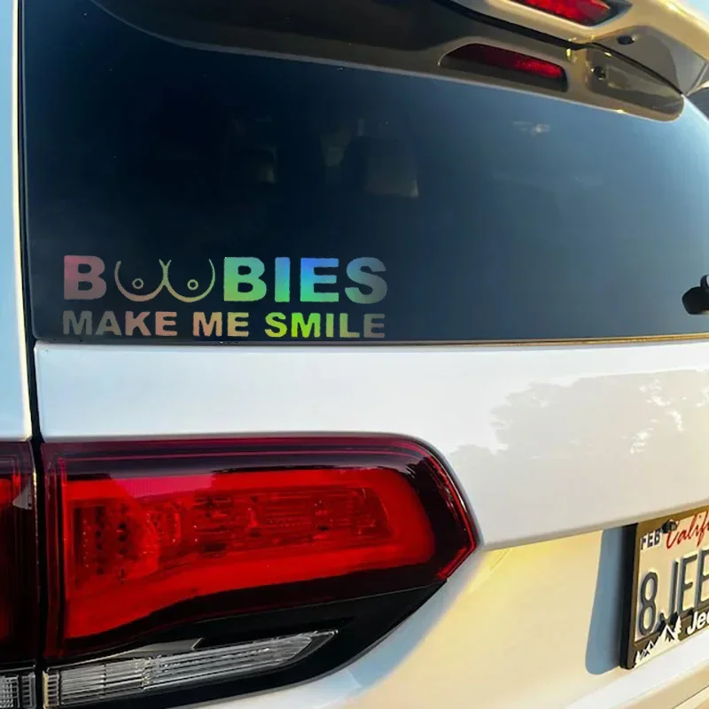 BOOBIES Make Me Smile Car Stic - Laptop Accessories Ideas recension och pris