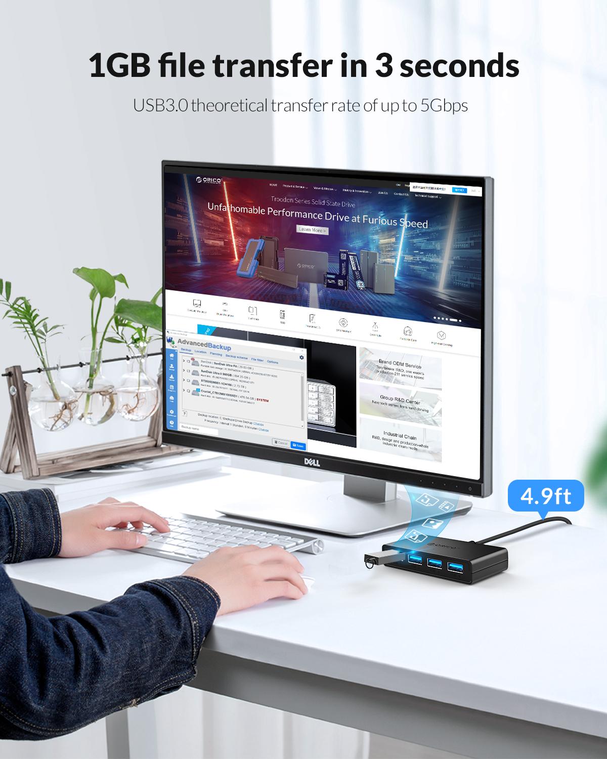 ORICO Hub USB 4 Ports Multi US - Laptop Accessories Ideas recension och pris