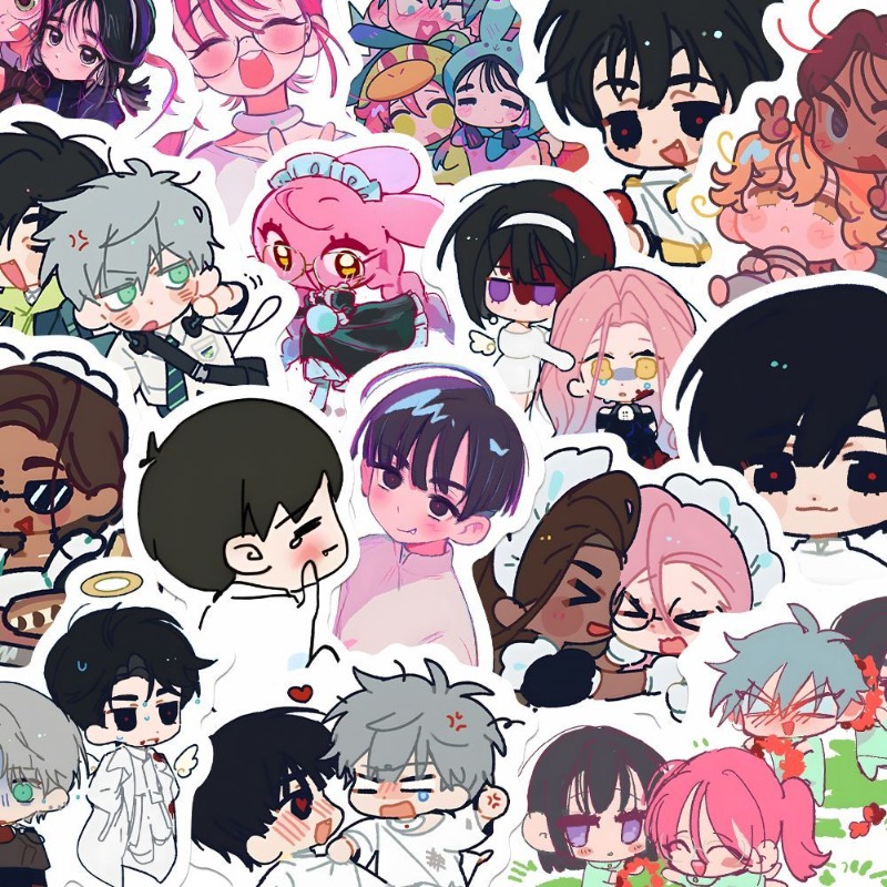 80Pcs/set Cartoon Anime Alien  - Laptop Accessories To Gift recension och pris