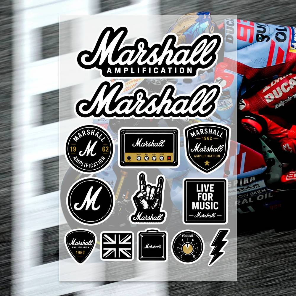 M-arshall Stickers Moto Sticke - Laptop Accessories Ideas recension och pris