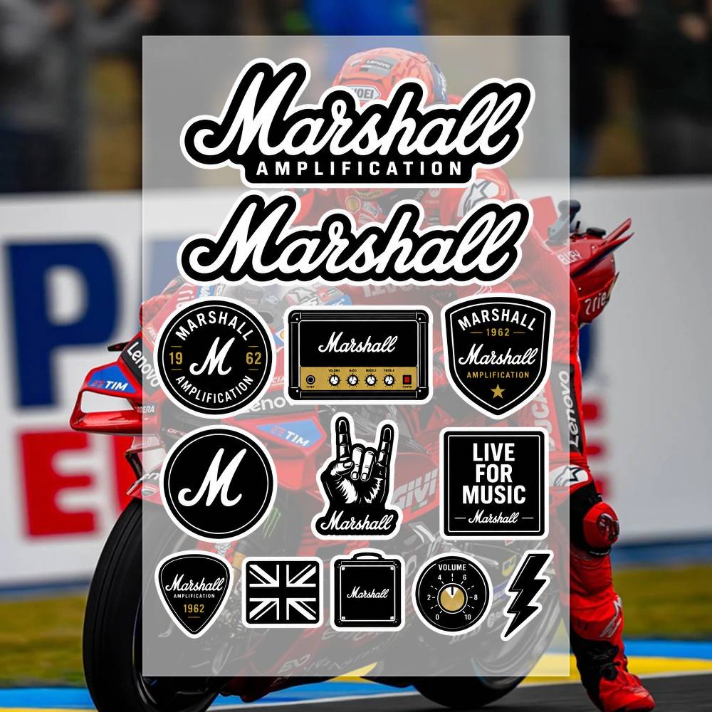 M-arshall Stickers Moto Sticke - Laptop Accessories Ideas recension och pris