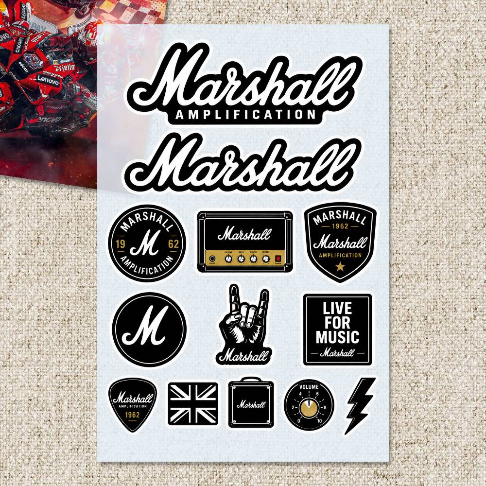 M-arshall Stickers Moto Sticke - Laptop Accessories Ideas recension och pris