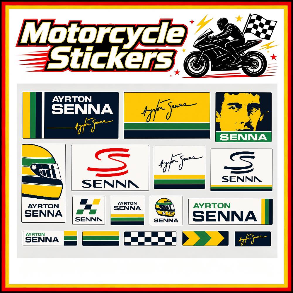 A-Ayrton S-Senna Stickers Auto - Laptop Accessories Ideas recension och pris
